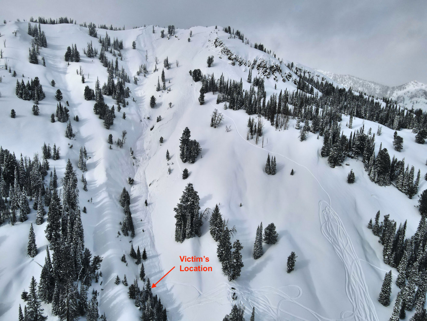 Smiley Creek avalanche